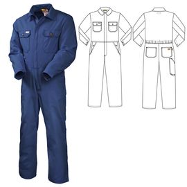 Рабочий летний мужской комбинезон 830W-P155-15 из износостойкой смесовой ткани
