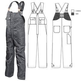 Зимний полукомбинезон 42A-TWILL-55 на подкладке из искусственного меха