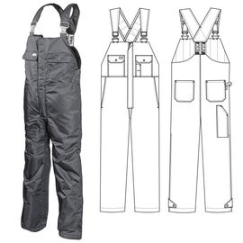 Зимний полукомбинезон 42AC-TWILL-55 на стеганой подкладке