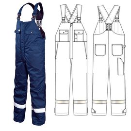 Зимний полукомбинезон 42R-TWILL-15 на стеганой подкладке