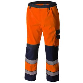 Брюки рабочие летние мужские сигнальные оранжево-синие 2131N-P154-77/15 для дорожных рабочих  в интернет-магазине sww.com.ru