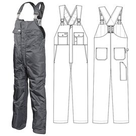 Зимний полукомбинезон 42B-TWILL FT-55 на стеганой подкладке