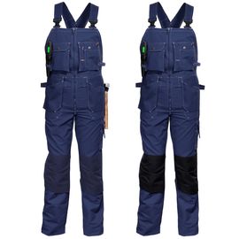 Рабочий темно-синий полукомбинезон мужской летний 51T-FU-14