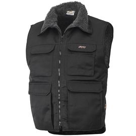 Жилет рабочий утеплённый 515T-BEVR-90 на подкладке из искусственного меха, вид спереди