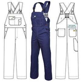 Летний полукомбинезон 71T-FU-14 из хлопка FU (375 г/кв. м)