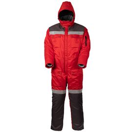 Зимний экстремальный комбинезон с капюшоном  8831F-PP-80/55  с комбинированным утеплителем сохранит вас в тепле при езде на снегоходе, на долгой зимней рыбалке или охоте