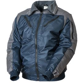 Демисезонная укороченная двухцветная синяя/серая куртка SWW  пилот (бомбер) 456NU(442NU)-TASLAN-15/55 из прочного износостойкого полотна в розницу и оптом