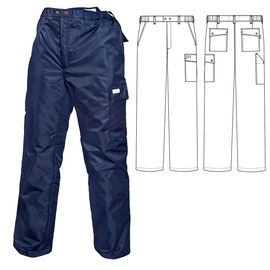 Зимние брюки 207T1-TWILL-15 на стеганой подкладке