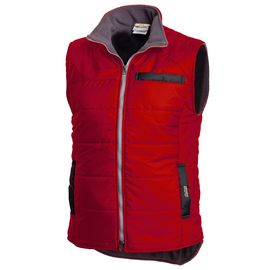 Утепленный красный жилет 791E-TASLAN-80