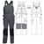 Полукомбинезон рабочий летний серый 51-2-P154-55 из смесовой ткани с наколенниками и 12 карманами