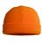 Тёплая ярко-оранжевая флисовая шапка с отворотом 568-FLIS-75