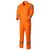 Оранжевый рабочий летний мужской комбинезон 827R-MU-75 из хлопка, вид спереди