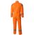 Оранжевый рабочий летний мужской комбинезон 827R-MU-75 из хлопка, вид сзади