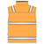 Жилет сигнальный оранжевый на подкладке из сетки 526-NEG-77/14, эскиз, вид сзади