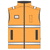 Жилет сигнальный оранжевый на подкладке из сетки 526-NEG-77/14, эскиз, вид спереди