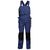 Полукомбинезон рабочий летний тёмно-синий 51-2-P154-14 из смесовой ткани с наколенниками и 12 карманами, вид спереди