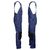 Полукомбинезон рабочий летний тёмно-синий 51-2-P154-14 из смесовой ткани с наколенниками и 12 карманами, вид сбоку