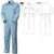 Рабочий летний голубой мужской комбинезон 830-P159-10 из износостойкой смесовой ткани (
