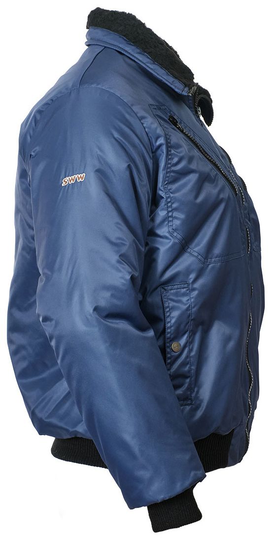 Зимняя куртка  укороченная (пилот) 456C(442C)-TWILL-14 на стеганой подкладке, вид справа