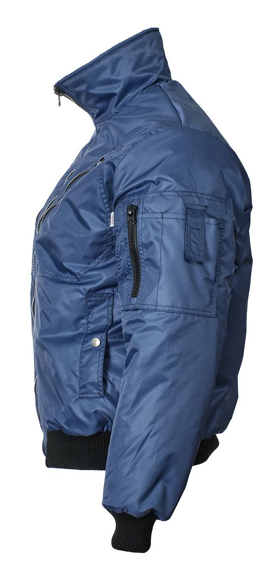 Зимняя куртка  укороченная (пилот) 456C(442C)-TWILL-14 на стеганой подкладке, вид слева