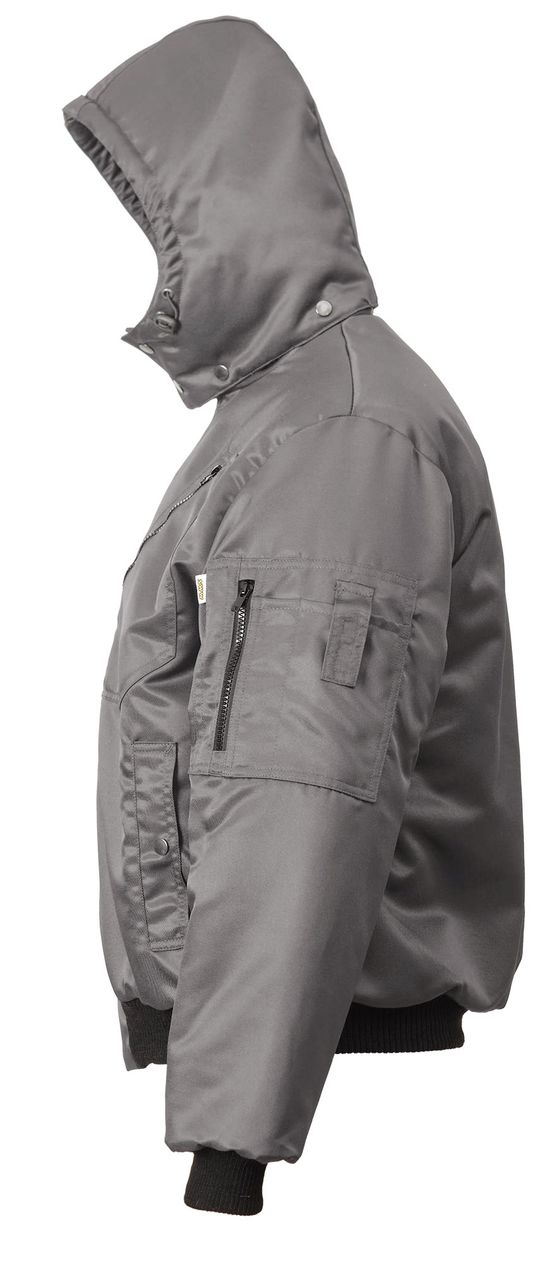 Зимняя укороченная куртка пилот (бомбер) 456KC(442KC)-TWILL FZ-58, вид слева