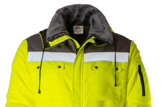 Зимний экстремальный комбинезон с капюшоном  8831F-PP-71/55  с трёхслойным утеплителем для зимней рыбалки и покатушек на снегоходе, вид спереди