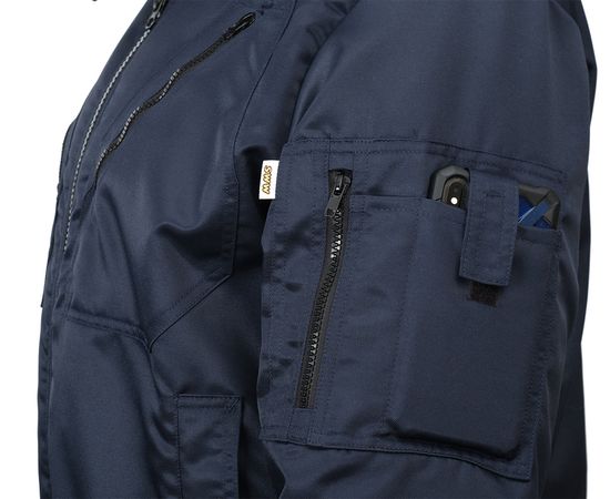 Зимняя куртка  укороченная (пилот) 442KC-TWILL-15 на стеганой подкладке, карман для смартфона