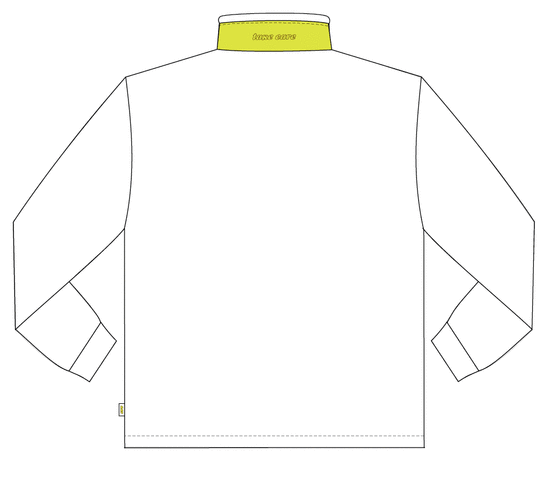 Флисовая куртка двухцветная 760B-FLIS-14/71 с карманами, эскиз, вид сзади