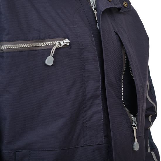 Зимняя укороченная куртка пилот (бомбер) 622S-TWILL-15, вертикальный карман на левой полочке