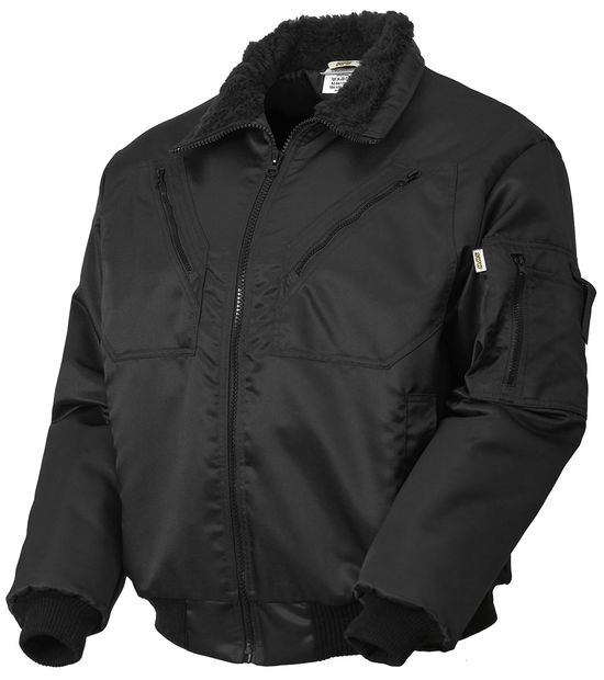 Зимняя куртка  укороченная пилот (бомбер) 456KC(442KC)-TWILL FT-90  на стеганой подкладке, с отстегнутым капюшоном