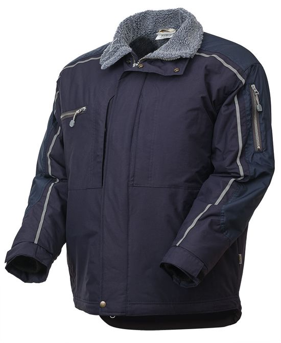 Зимняя укороченная куртка пилот (бомбер) 622S-TWILL-15 с отстегнутым капюшоном