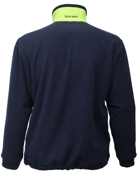 Флисовая куртка двухцветная 760B-FLIS-14/71 с карманами, вид сзади