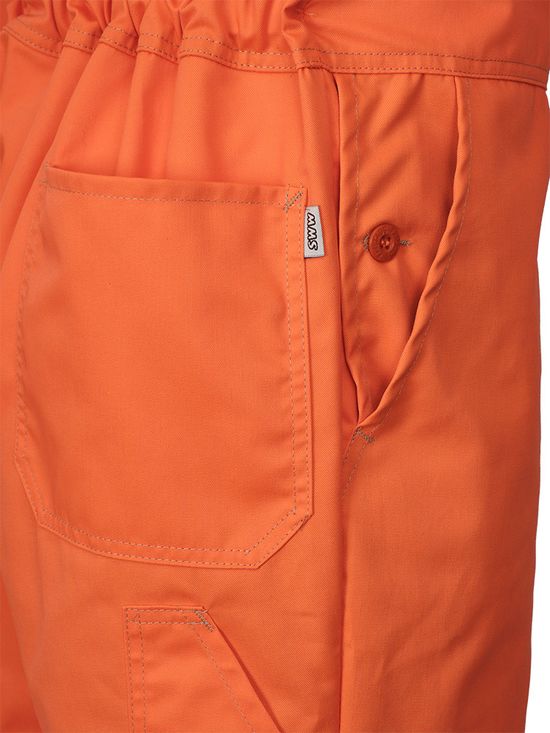 Ярко-оранжевый рабочий летний мужской комбинезон 830-NEON-77