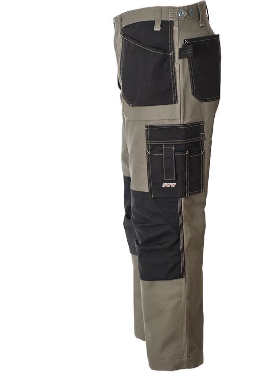 Летние рабочие брюки 255A-CAN-7/90 из плотной износостойкой смеcовой ткани, вид слева