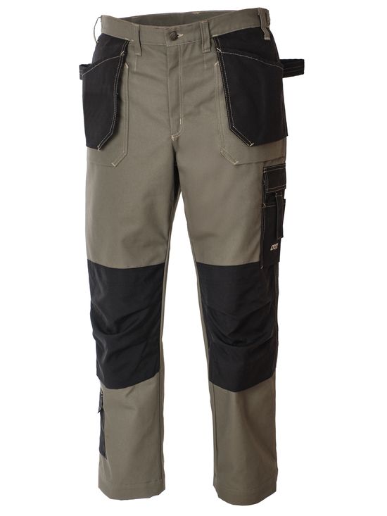 Летние рабочие брюки 255A-CAN-7/90 из плотной износостойкой смеcовой ткани, вид спереди