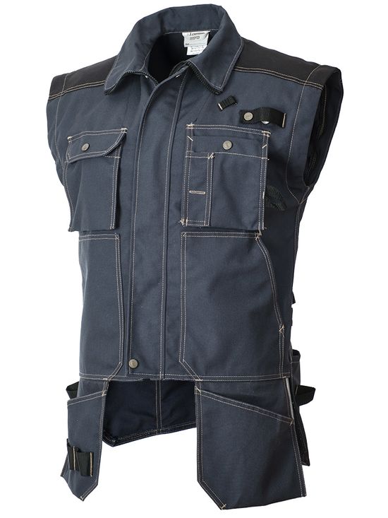 Куртка рабочая мужская летняя 450T-CAN-15/90 с отстёгнутыми рукавами — используется как жилет, размер 48-50, рост 170-176