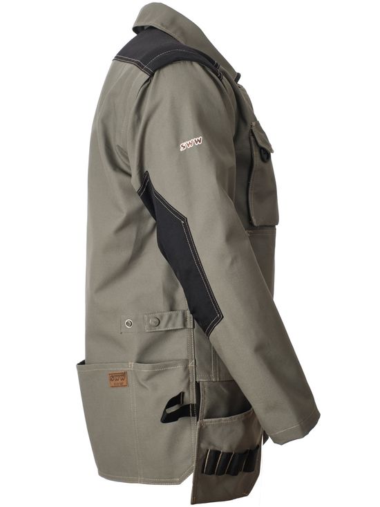 Куртка рабочая мужская летняя 450T-CAN-7/90 с отстёгивающимися рукавами, вид справа, размер 44-46, рост 170-176