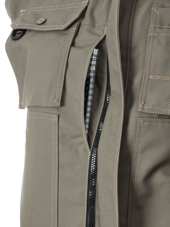 Куртка рабочая мужская летняя 450T-CAN-7/90 с отстёгивающимися рукавами, карман «наполеон»