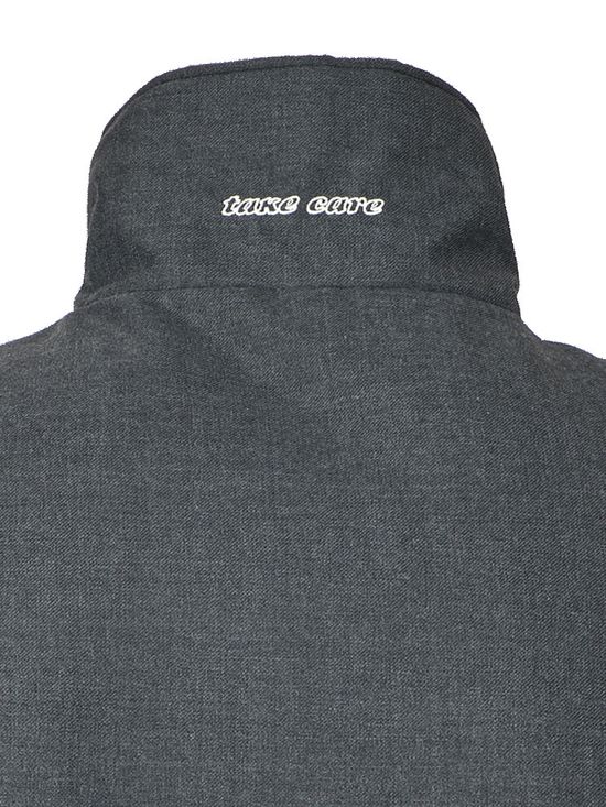 Жилет рабочий утеплённый 515T-KS-59 на подкладке из искусственного меха, вышивка  на воротнике