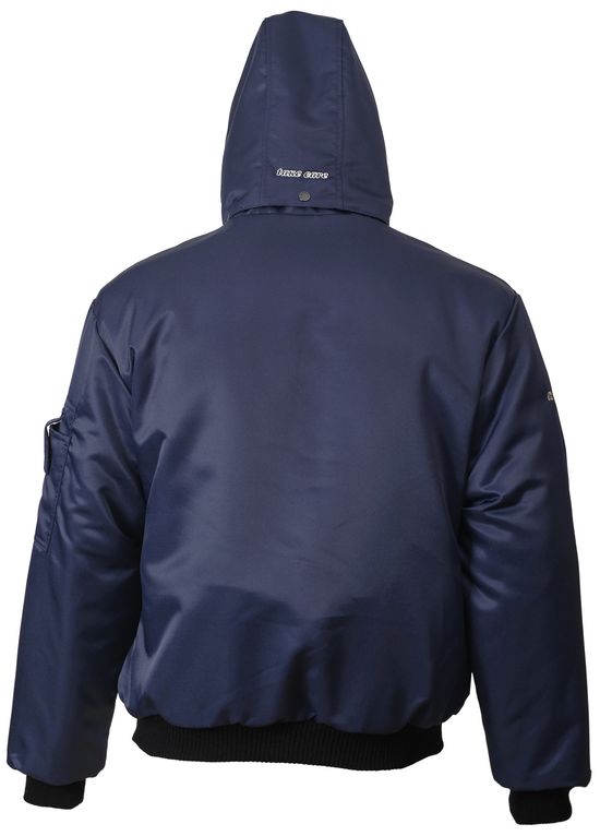 Зимняя куртка  укороченная (пилот) 442KC-TWILL-14 на стеганой подкладке, вид сзади