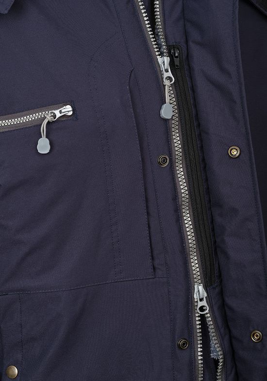 Зимняя укороченная куртка пилот (бомбер) 622S-TWILL-15, большой карман-наполеон слева