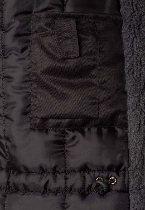 Куртка рабочая мужская зимняя двухцветная 634K-PP-90/71 с удлинённой спинкой на стеганой подкладке, левые внутренние карманы