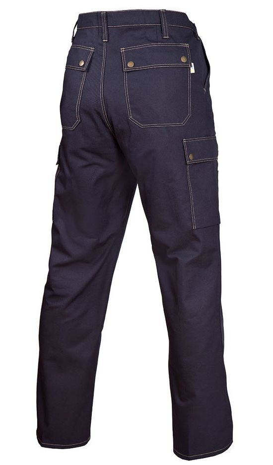 Летние брюки 233T-KR154-15 из смесовой ткани, вид сзади