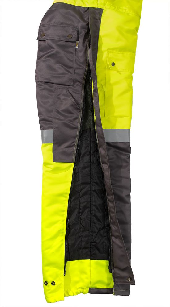 Зимний экстремальный комбинезон с капюшоном  8831F-PP-71/55  с трёхслойным утеплителем для зимней рыбалки и покатушек на снегоходе, боковая молния на штанинах